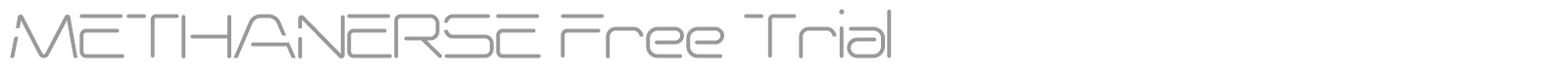 Methanerse font preview